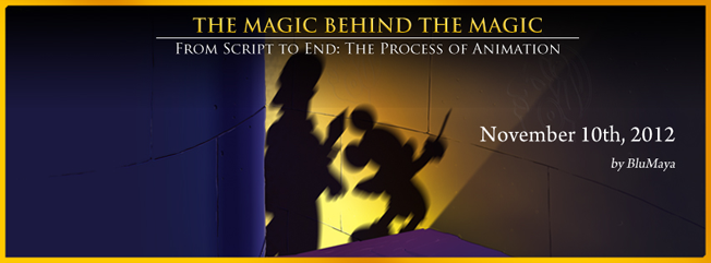 The process of animation by Walt Disney Studios and The Simpson
