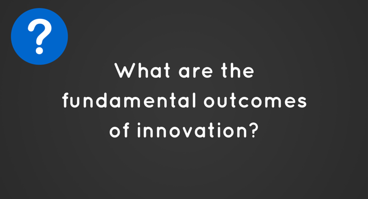 What are the fundamental outcomes of innovation
