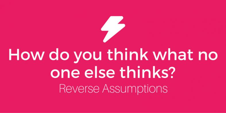 How to think what no one else thinks