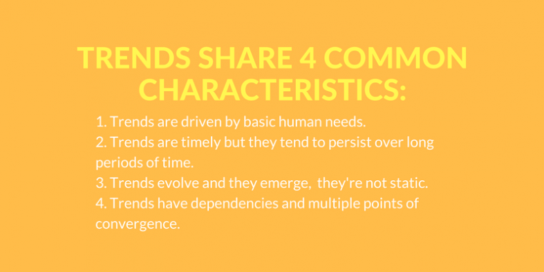 Trends share 4 common characteristics